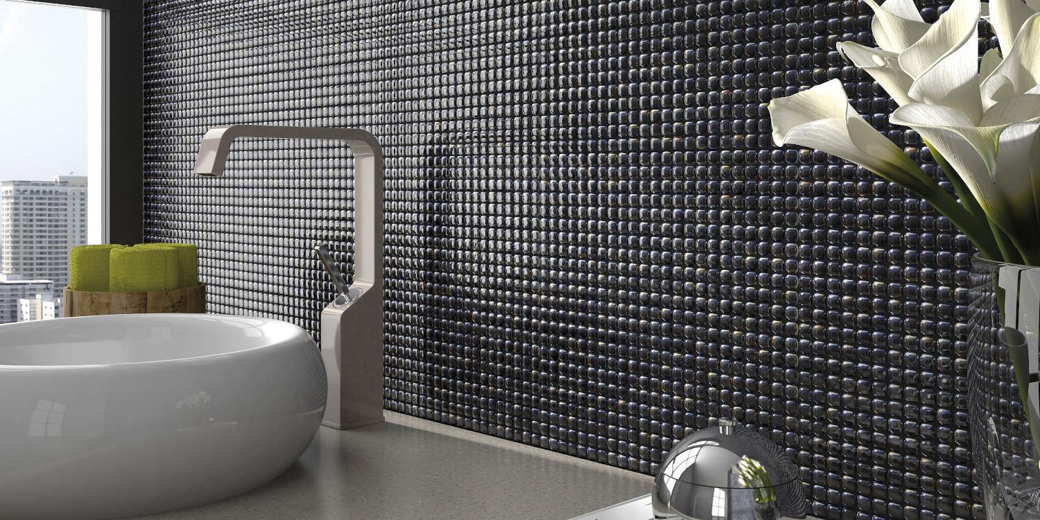 MALLA 457 PEARL ANTRACITA 12X12MM