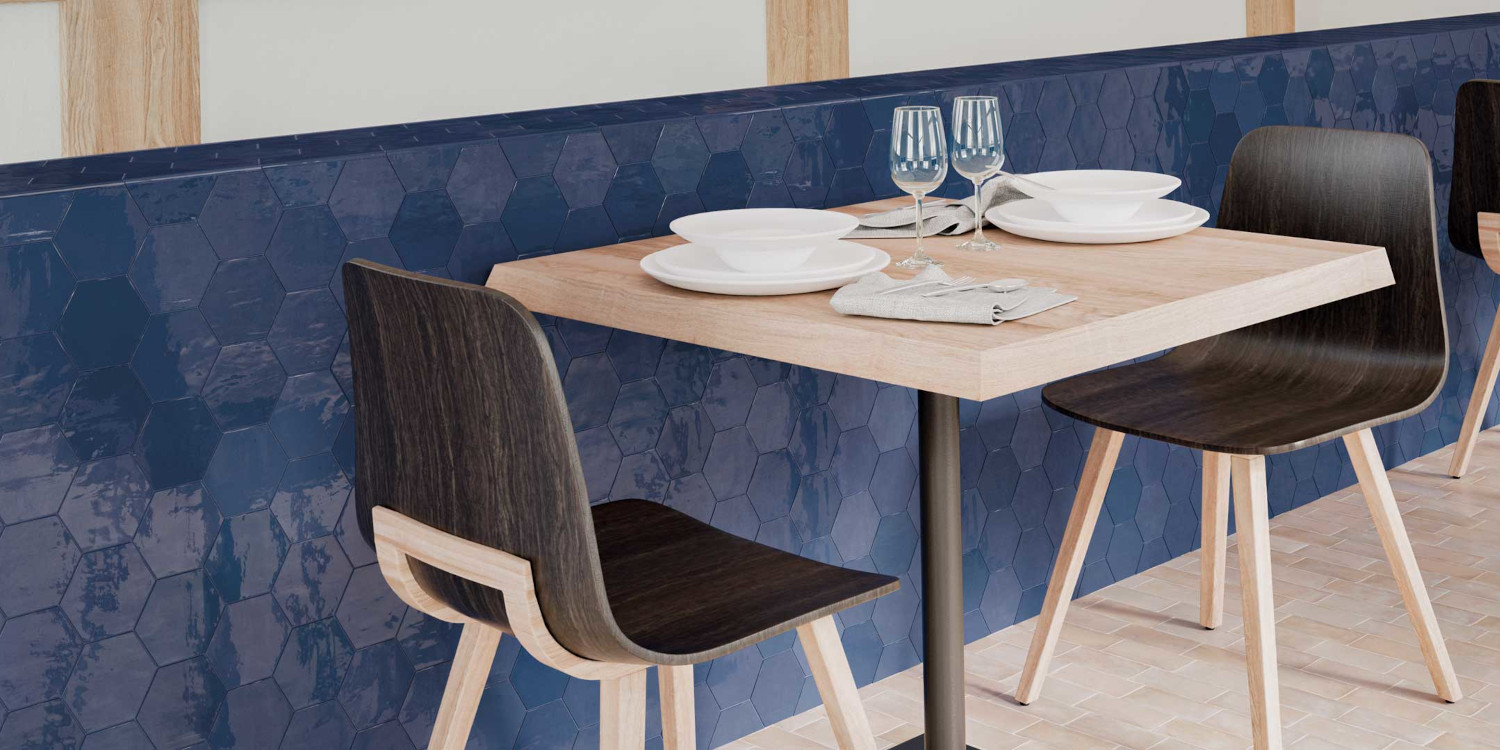 ZELLIGE HEXA COBALT 10,8X12,4