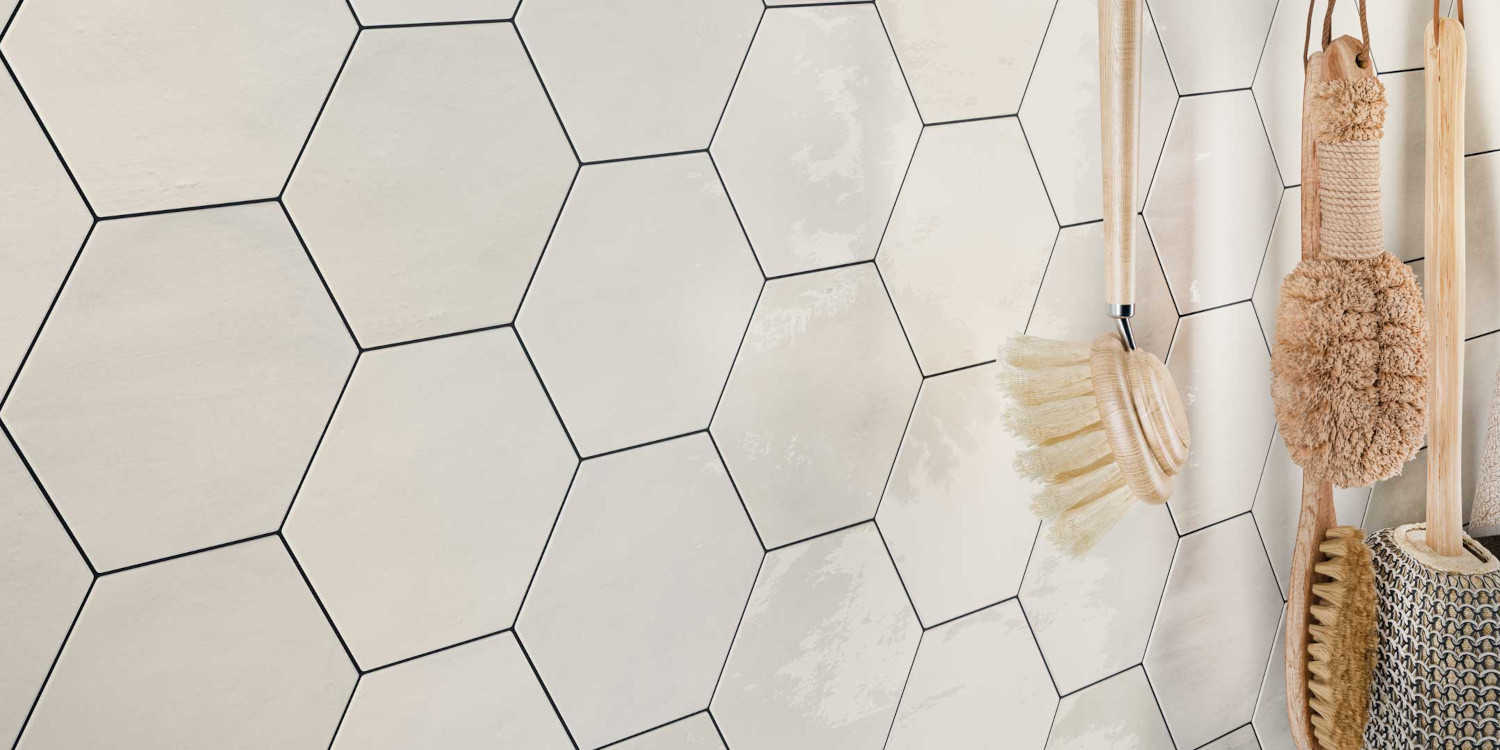 ZELLIGE HEXA WHITE 10,8X12,4