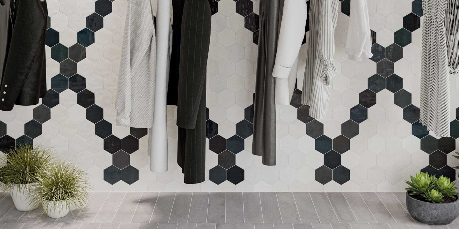 ZELLIGE HEXA GRAPHITE 10,8X12,4