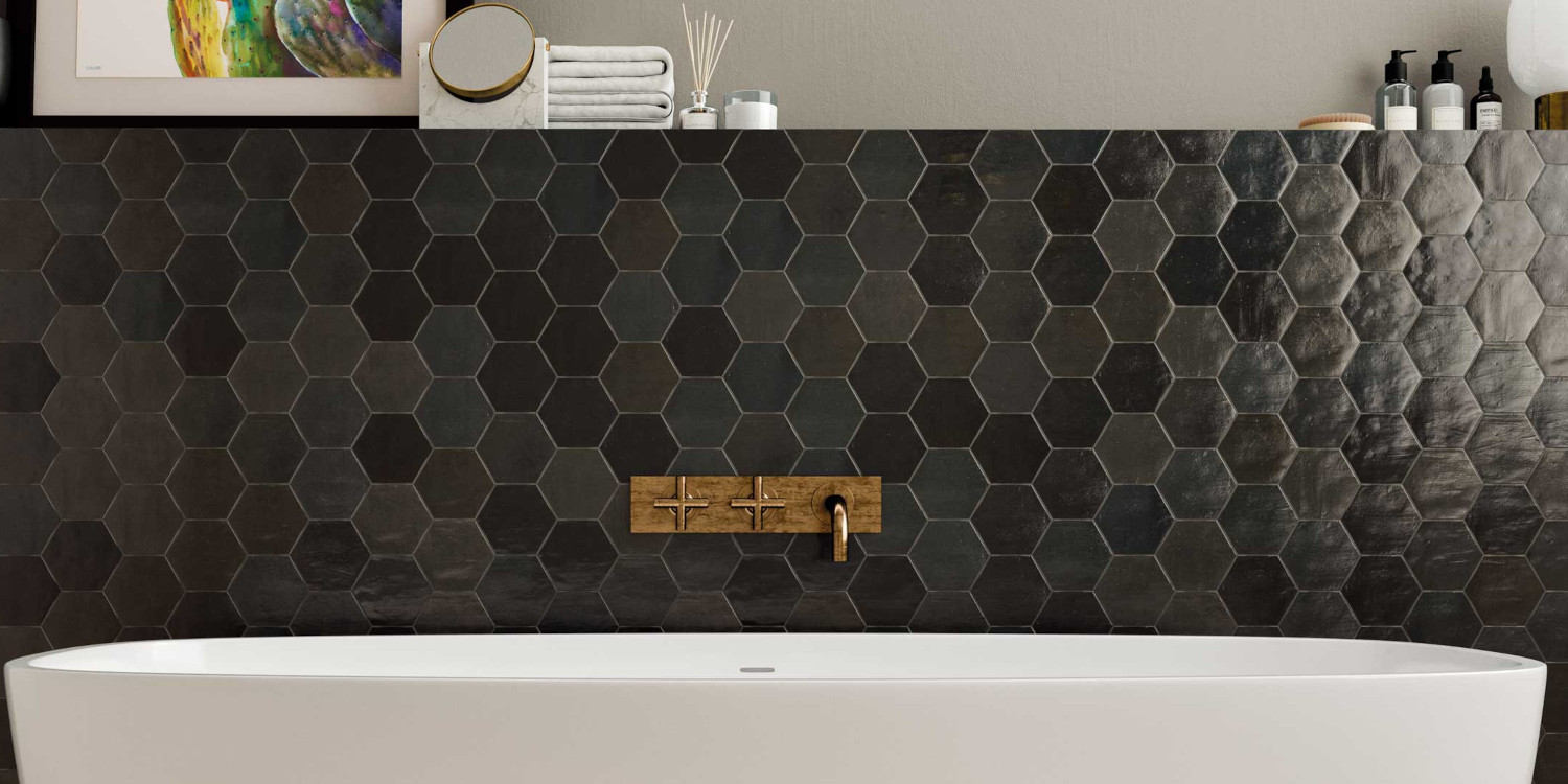 ZELLIGE HEXA GRAPHITE 10,8X12,4