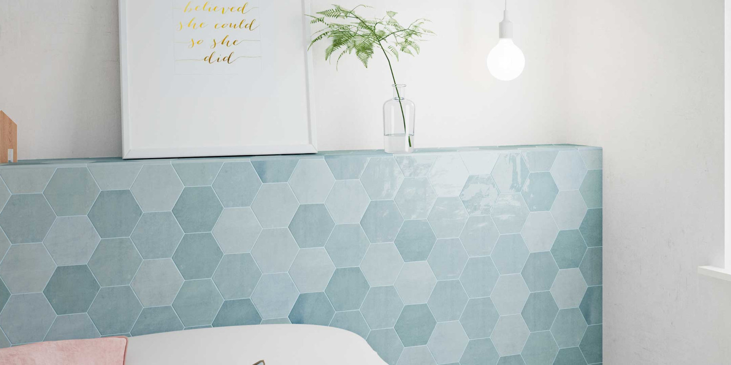 ZELLIGE HEXA  AQUA 10,8X12,4
