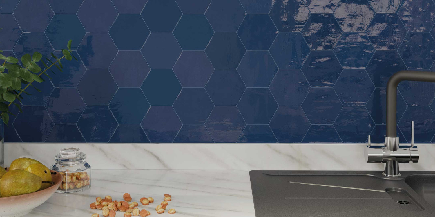 ZELLIGE HEXA COBALT 10,8X12,4