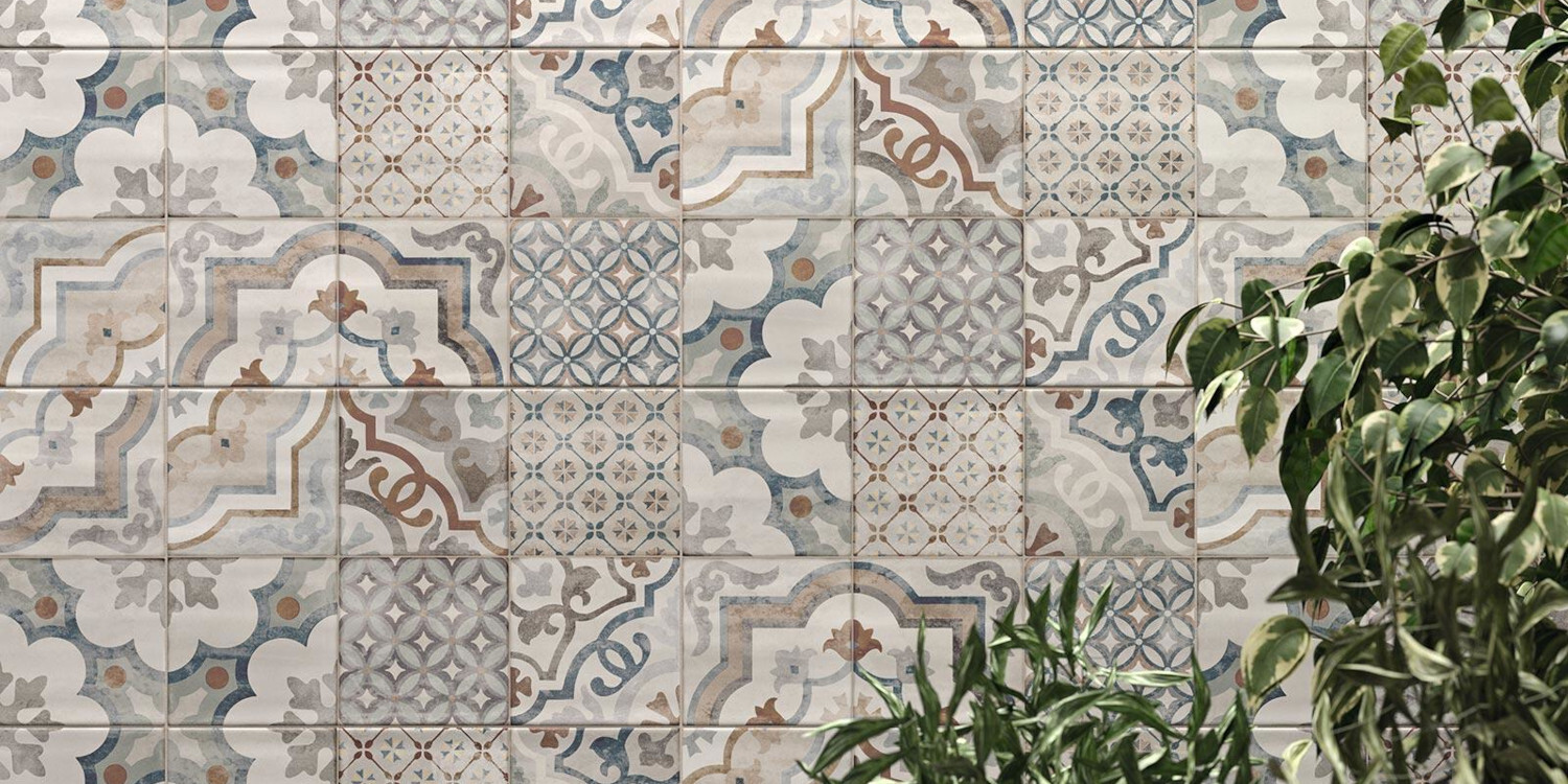 NEUTRAL DECORO MEMORY WHITE 25X38